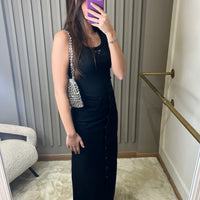 Jupe longue BUTTONS noire