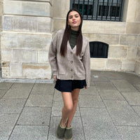 Cardigan à boutons beige