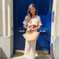 Ensemble crochets Nikki écru