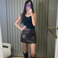 Jupe PAOLA en simili cuir