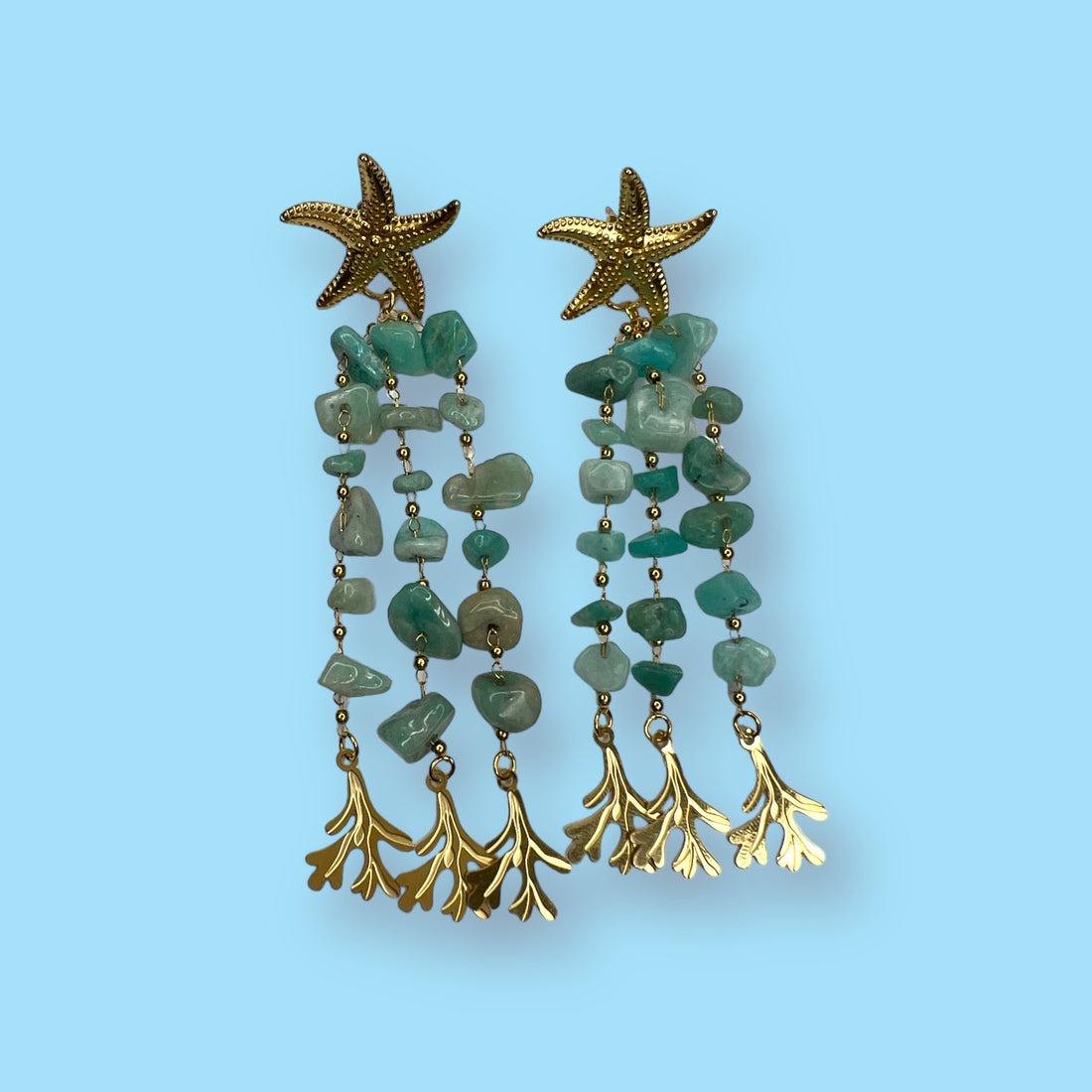 Boucles d’oreilles Corail