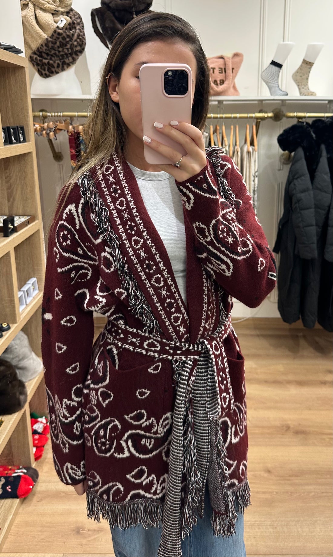 Poncho Bordeaux