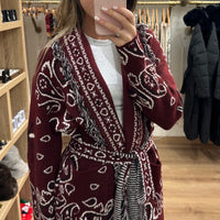 Poncho Bordeaux