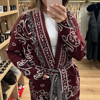 Poncho Bordeaux