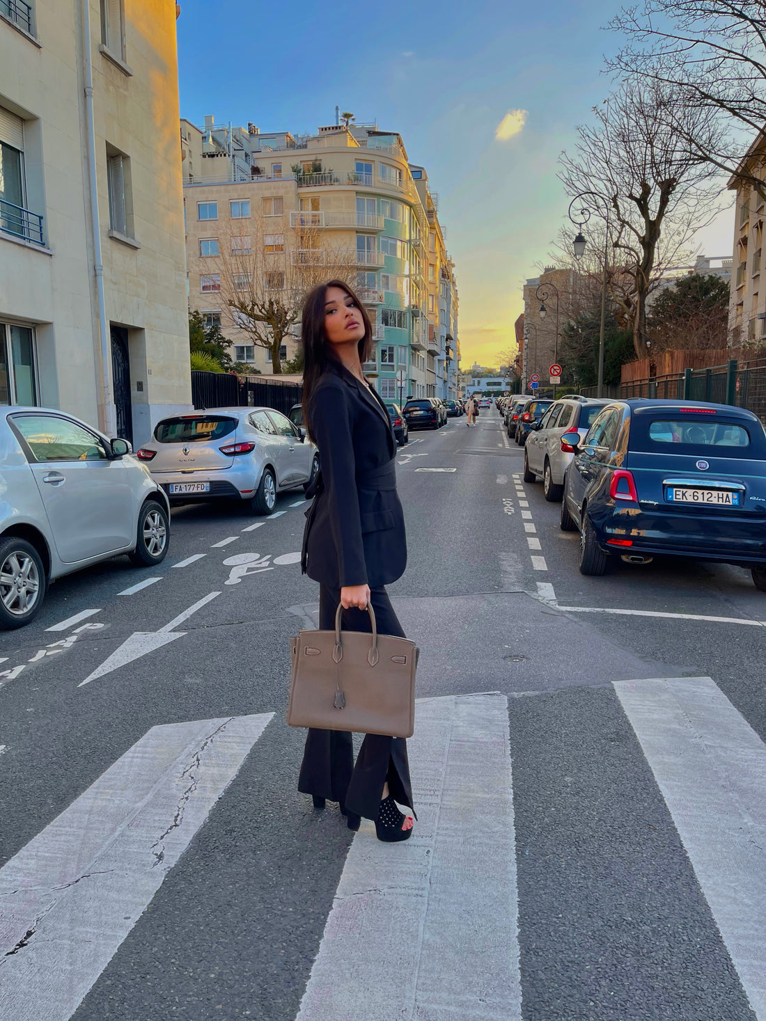 Ensemble blazer et pantalon noir