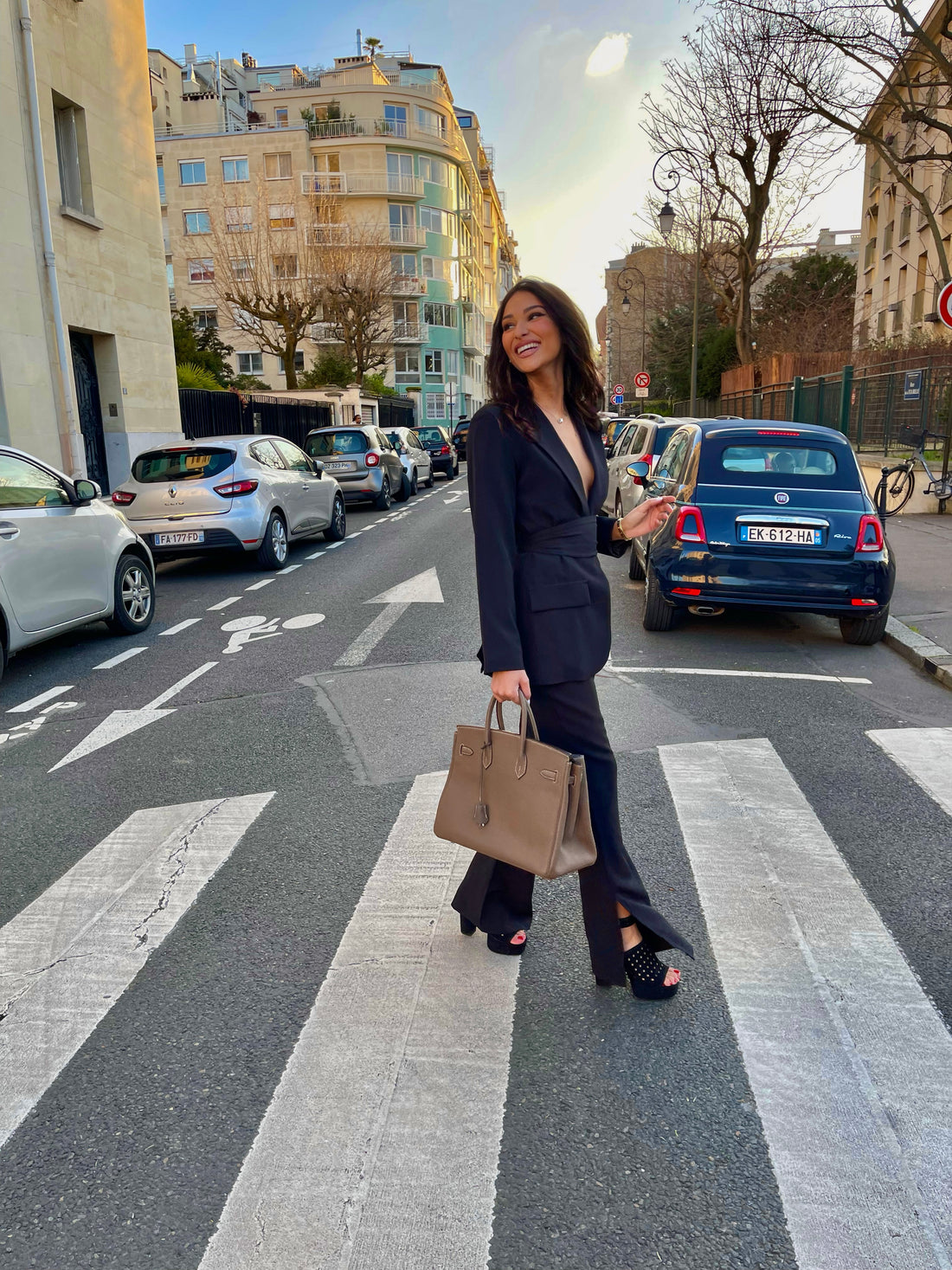 Ensemble blazer et pantalon noir