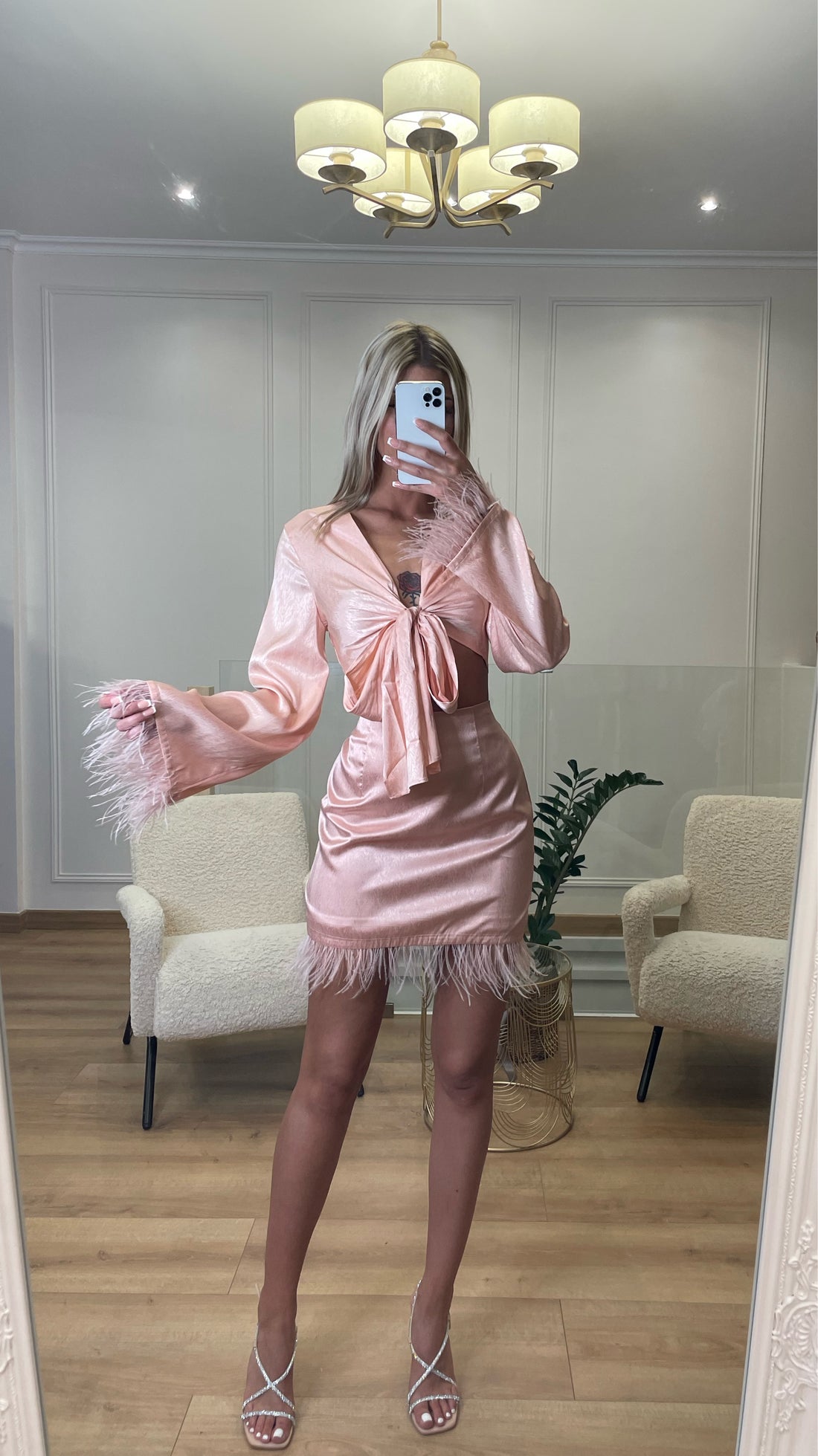 Jupe VICTORIA à plumes