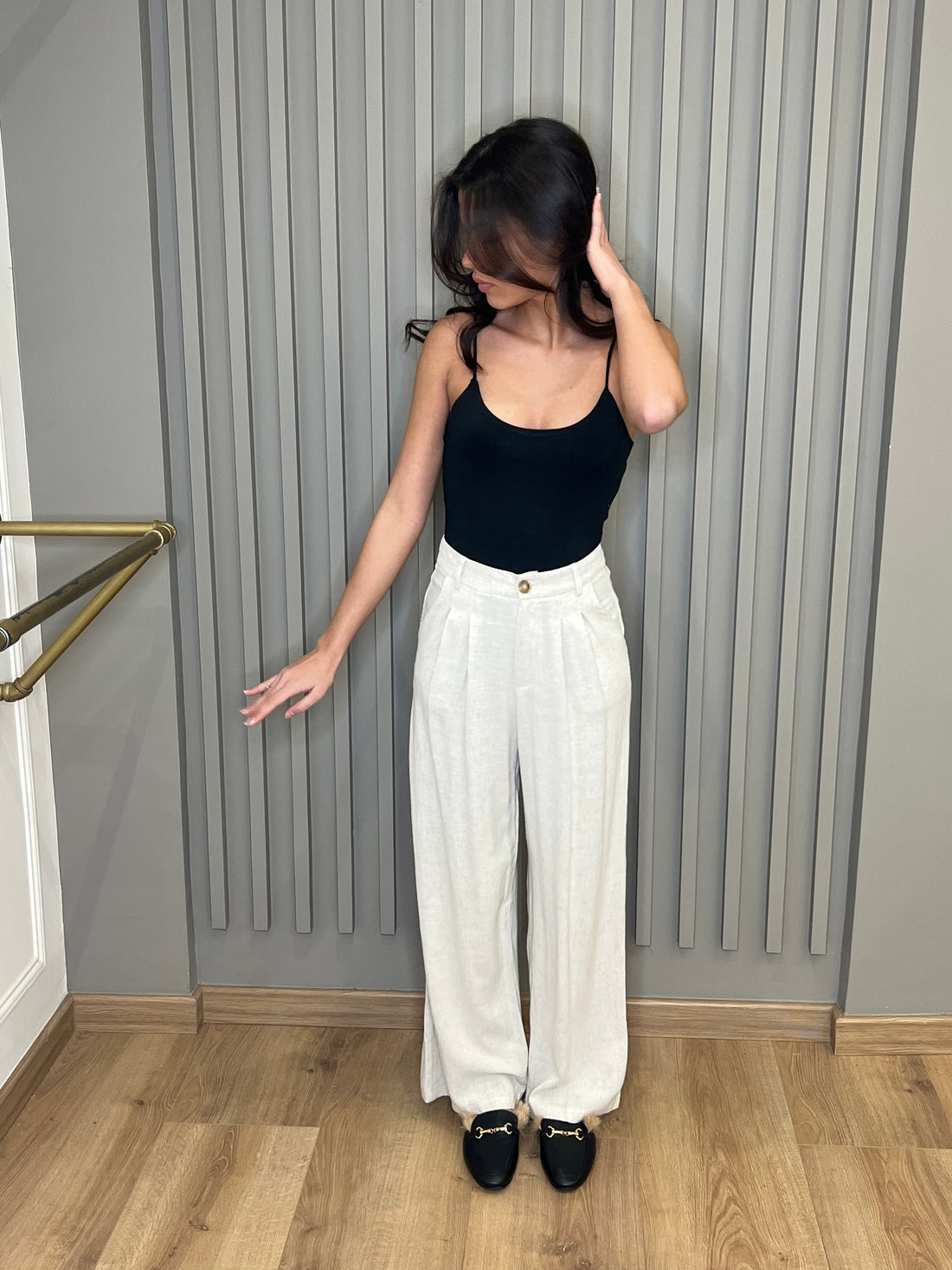 Pantalon fluide en lin