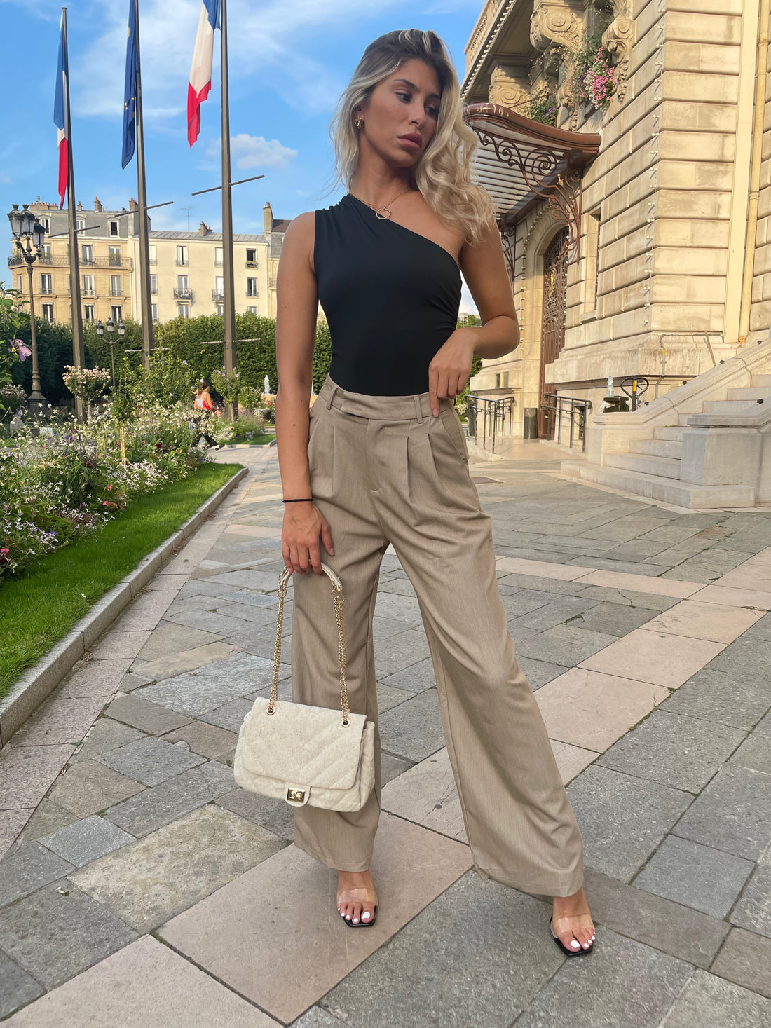 Pantalon à pinces oversized