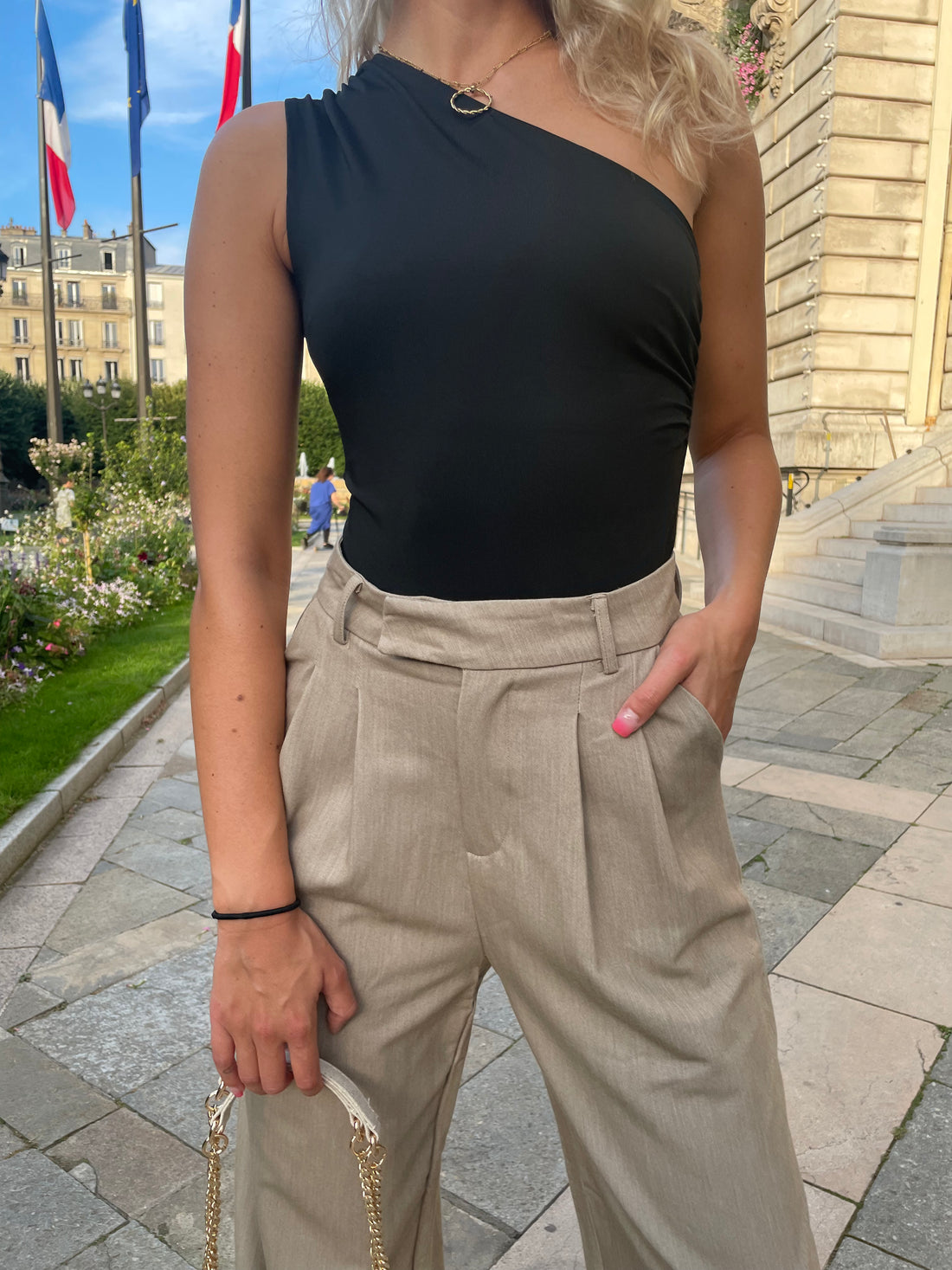 Pantalon à pinces oversized