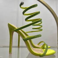 Sandales à talons ISADORA vert