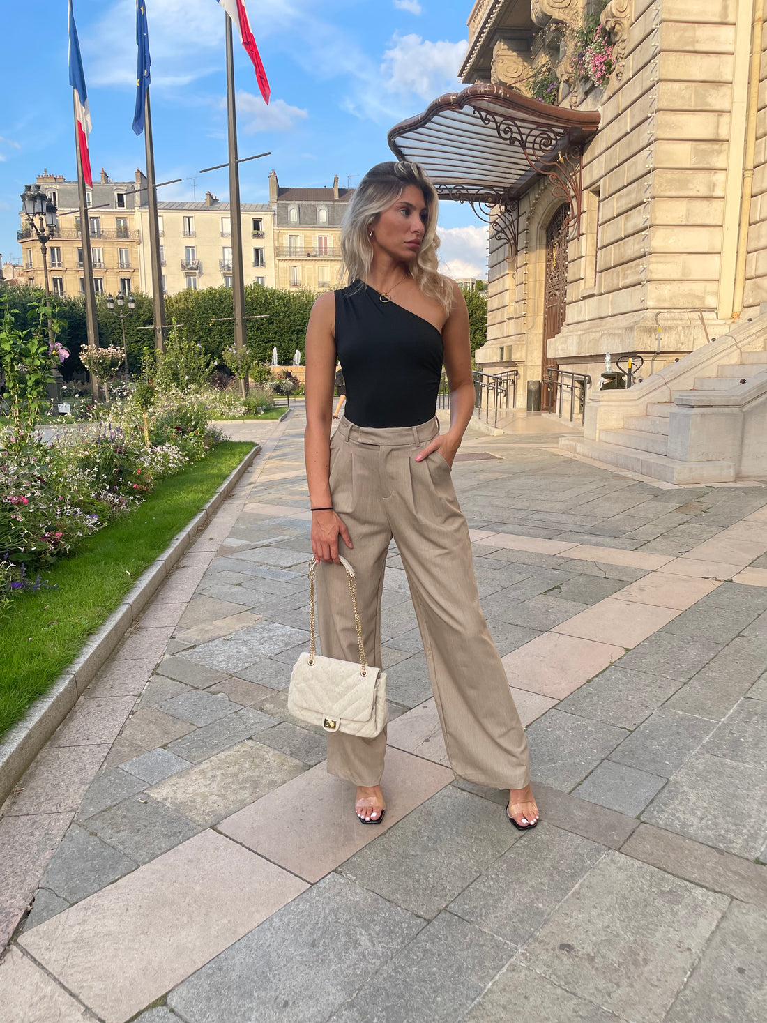 Pantalon à pinces oversized