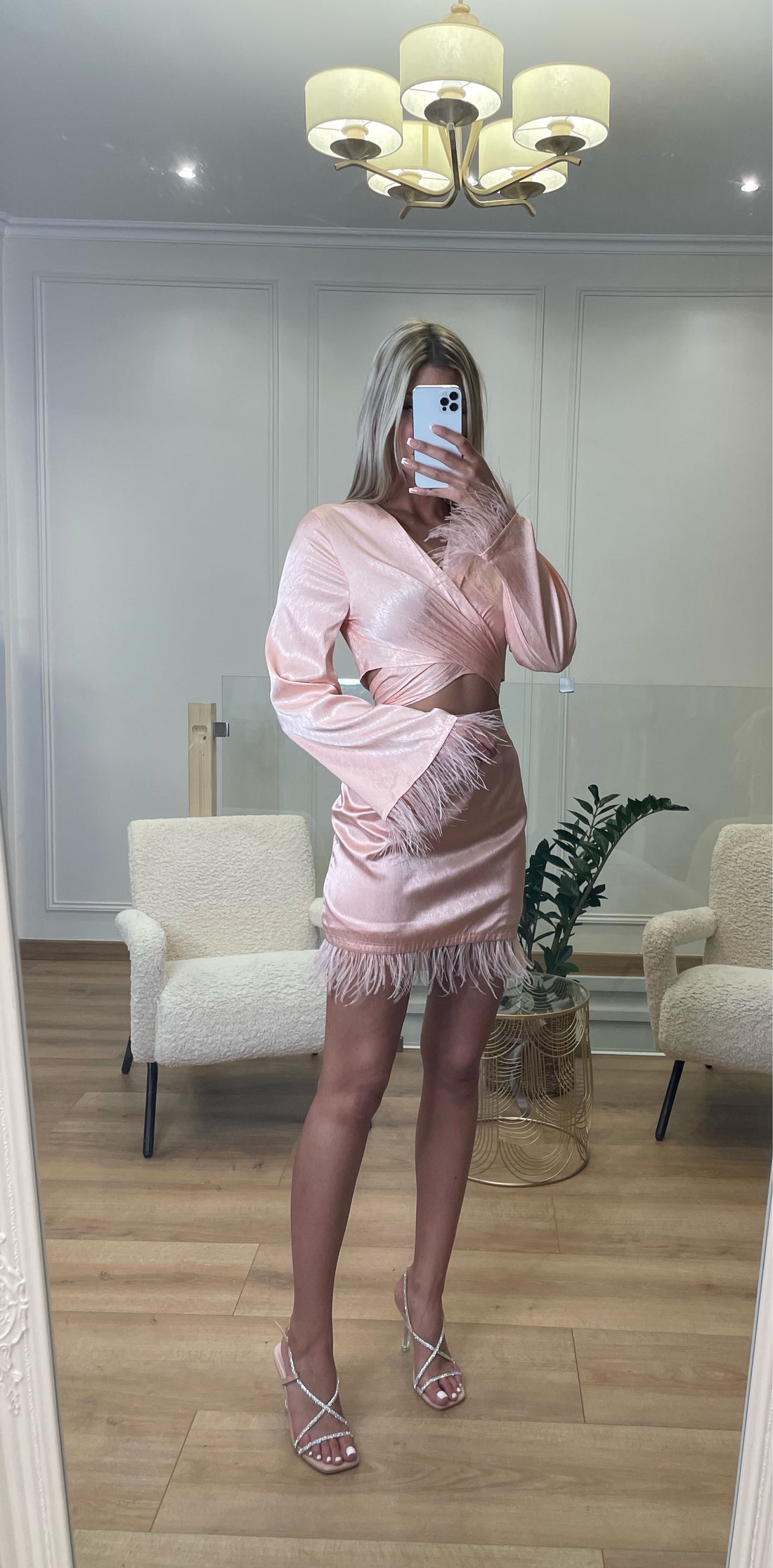 Jupe VICTORIA à plumes