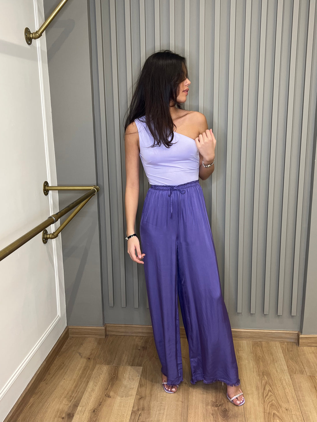 Body asymétrique lila